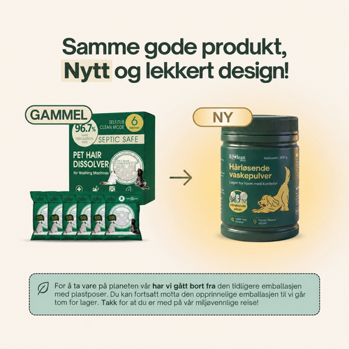 K9Clean Hårløsende vaskepulver