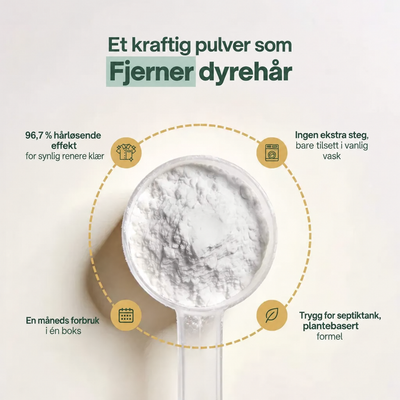 K9Clean Hårløsende vaskepulver