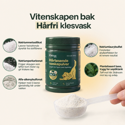 K9Clean Hårløsende vaskepulver