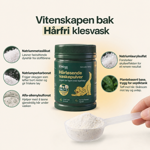 K9Clean Hårløsende vaskepulver
